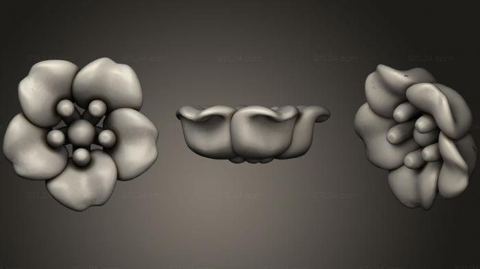 Geometric shapes (Flowers 8, SHPGM_0435) 3D models for cnc